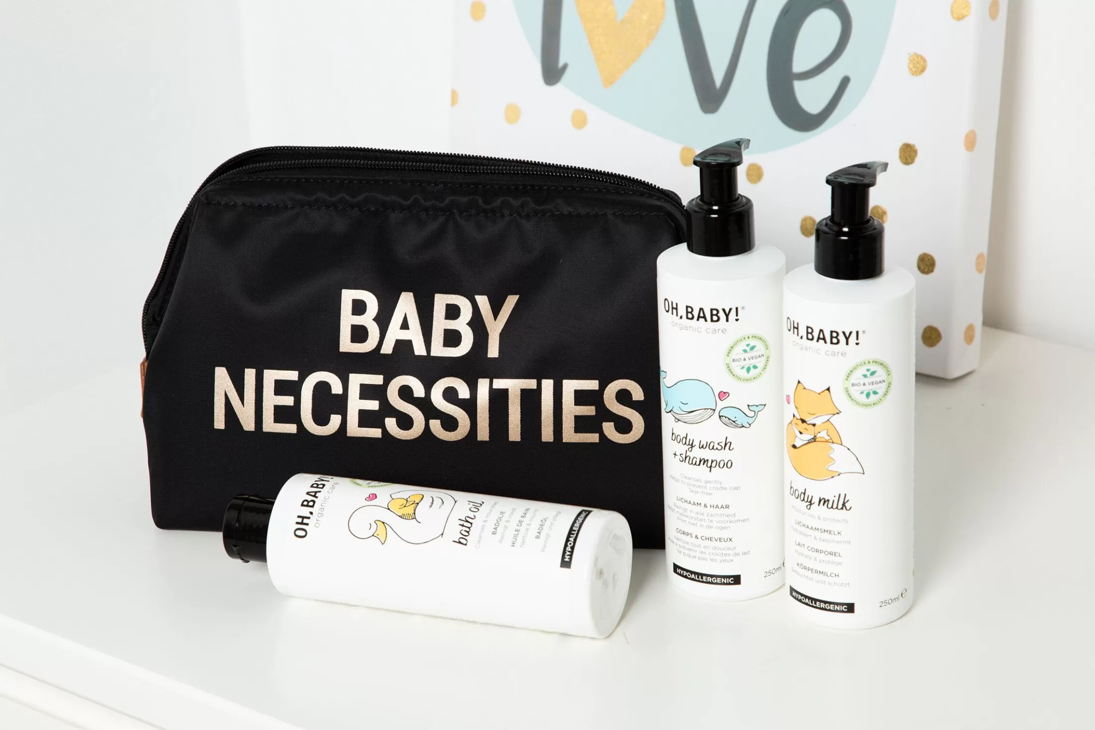 Outlet Baby Necessities Trousse De Toilette - Noir Or Baby Necessities | Baby Necessities