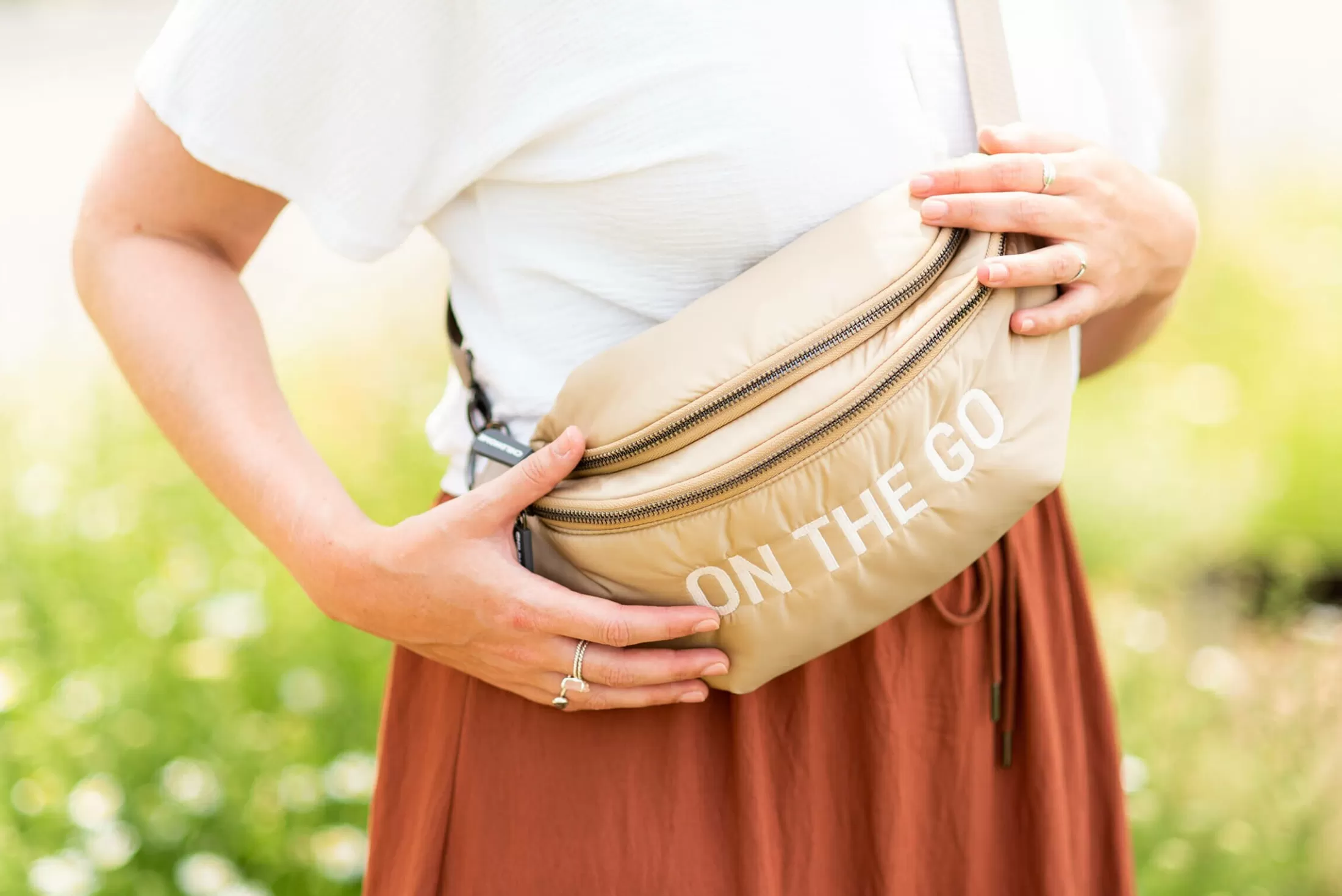 Hot Banana Bag On The Go Sac De Hanche - Matelassé - Beige Banana Bag | Banana Bag