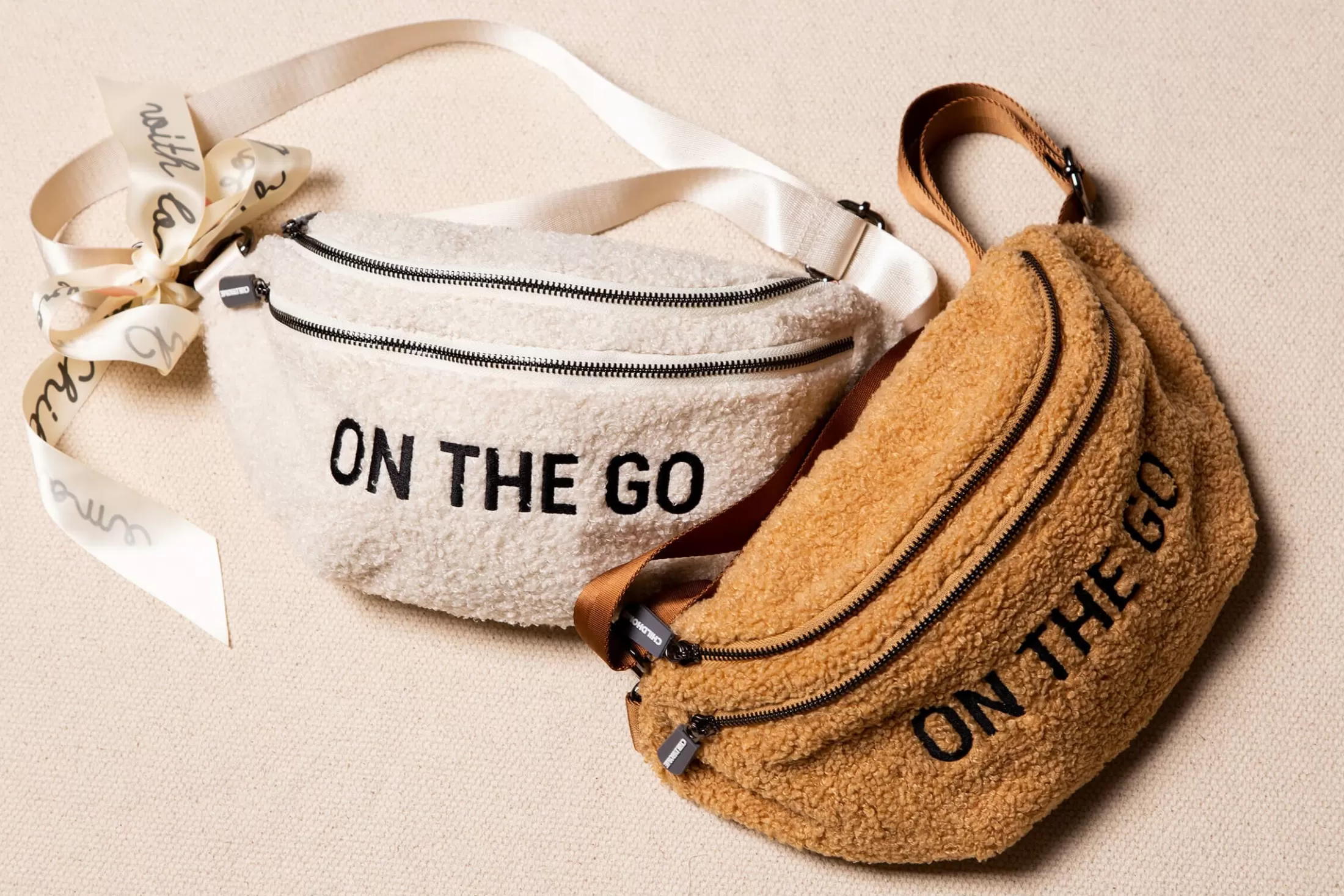 Discount Banana Bag On The Go Sac De Hanche - Teddy Ecru Banana Bag | Banana Bag