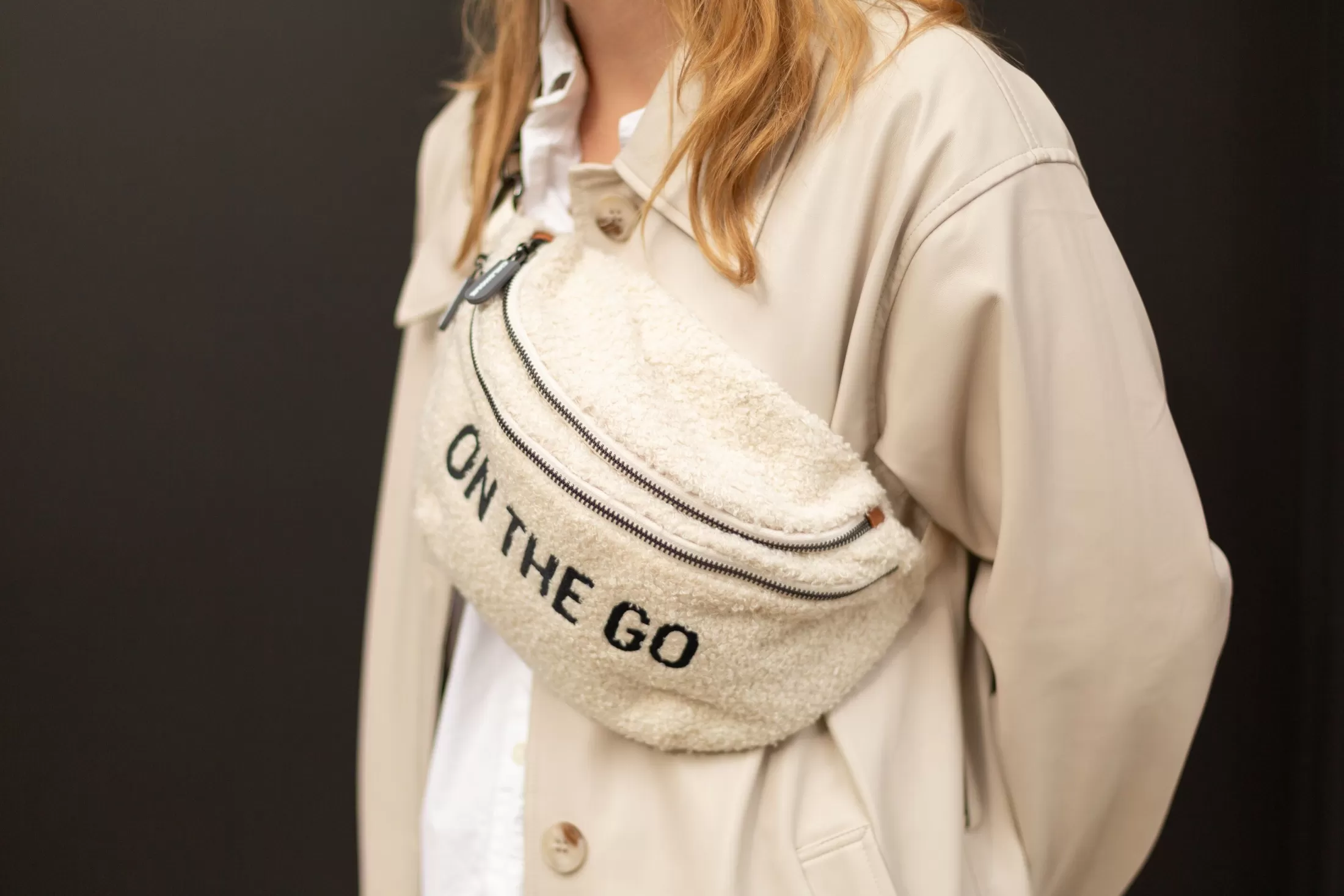 Discount Banana Bag On The Go Sac De Hanche - Teddy Ecru Banana Bag | Banana Bag