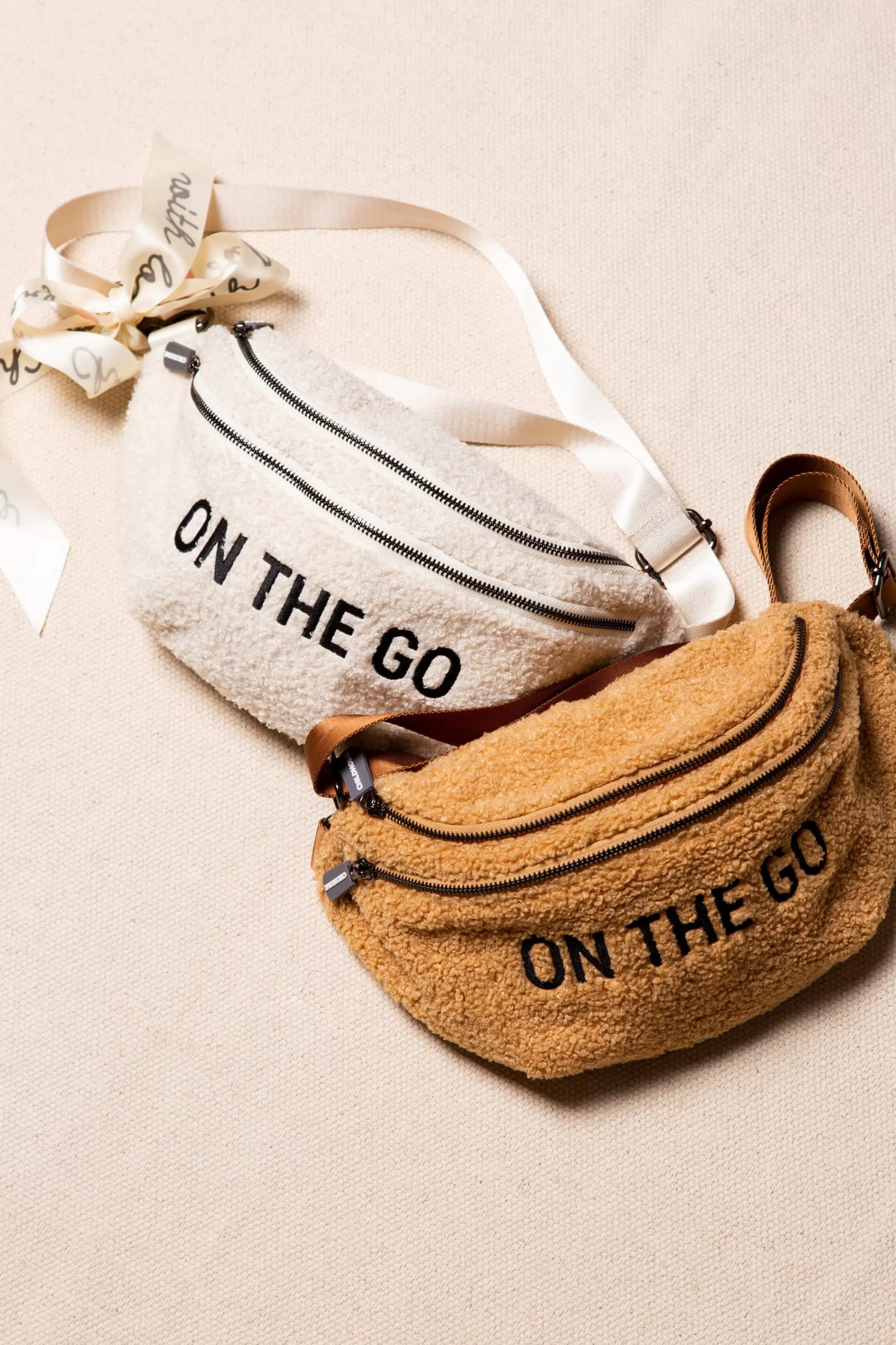 Discount Banana Bag On The Go Sac De Hanche - Teddy Ecru Banana Bag | Banana Bag
