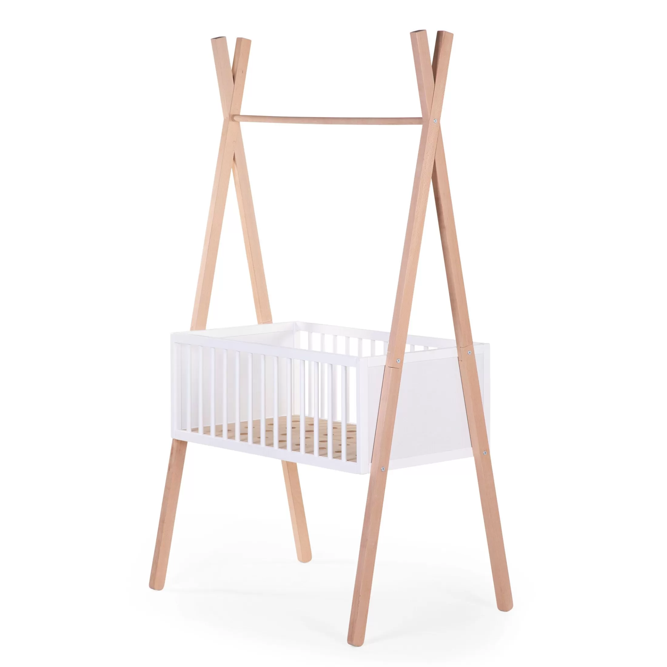 New Berceau Tipi 50x90 Cm + Etagère Cintres & Portes-vêtements | Berceaux & Cododos
