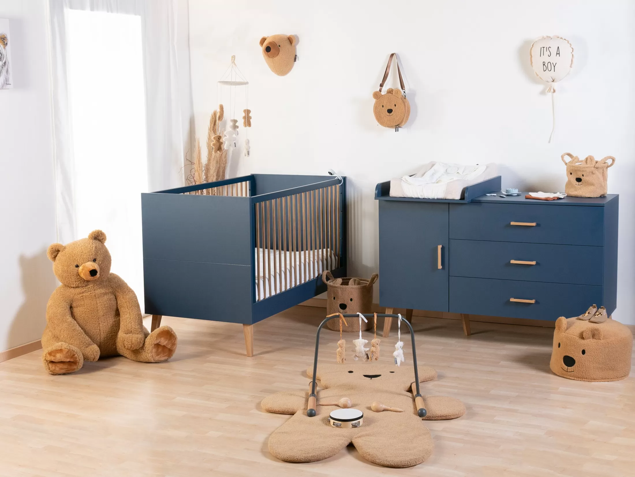 Best Bold Blue - Lit Evolutif - 70x140 Cm + Lattes Enfant Lits D'enfant Et De Bébé | Bold Blue