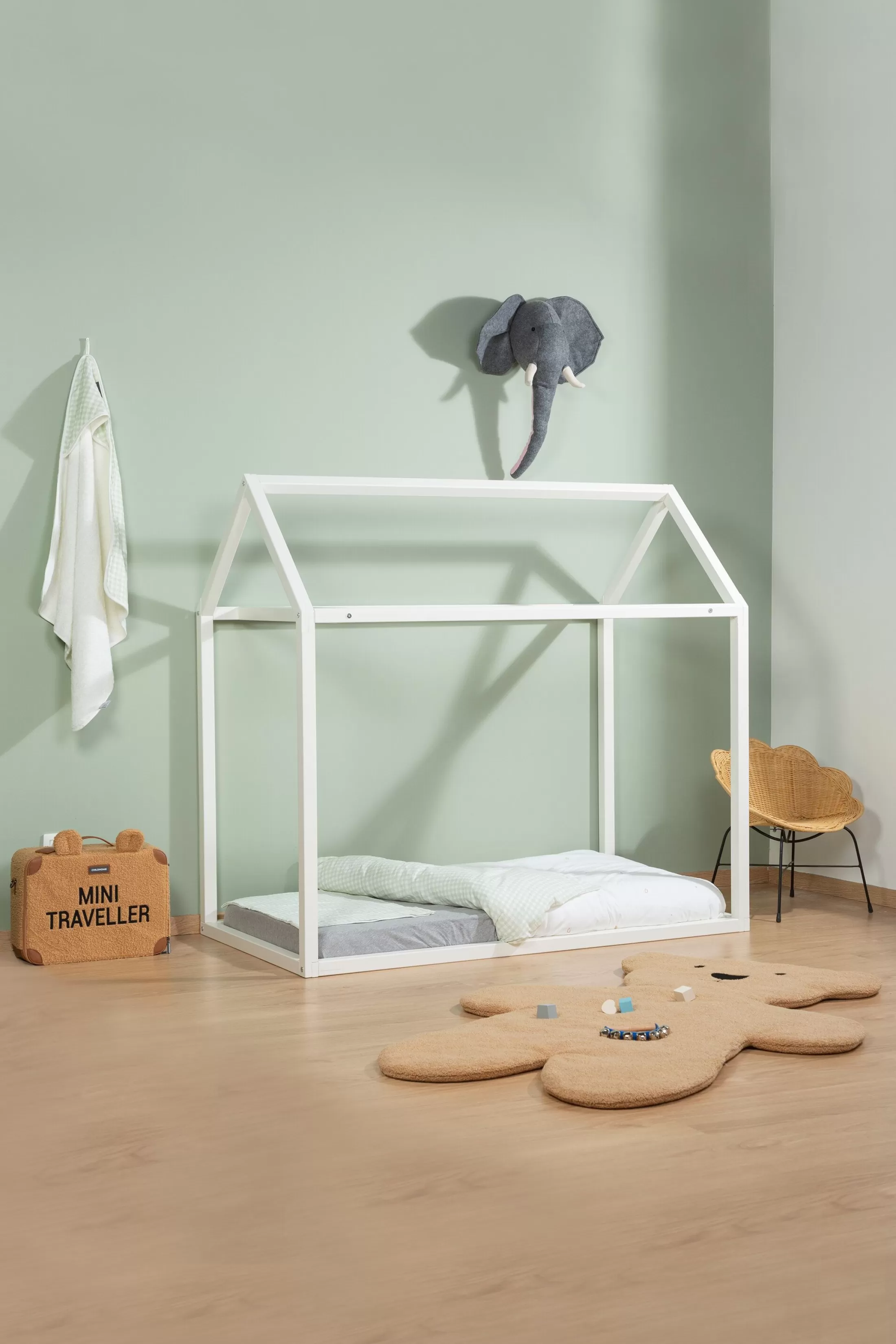 Cheap Cape De Bain + Gant - 80x80 Cm - Jersey - Forêt - Mousseline Capes De Bain
