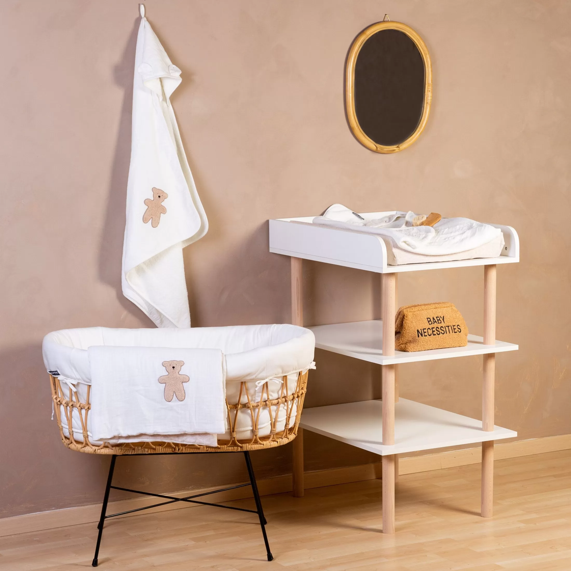 Outlet Cape De Bain + Gant - 80x80 Cm - Muslin / Terry Teddy Capes De Bain