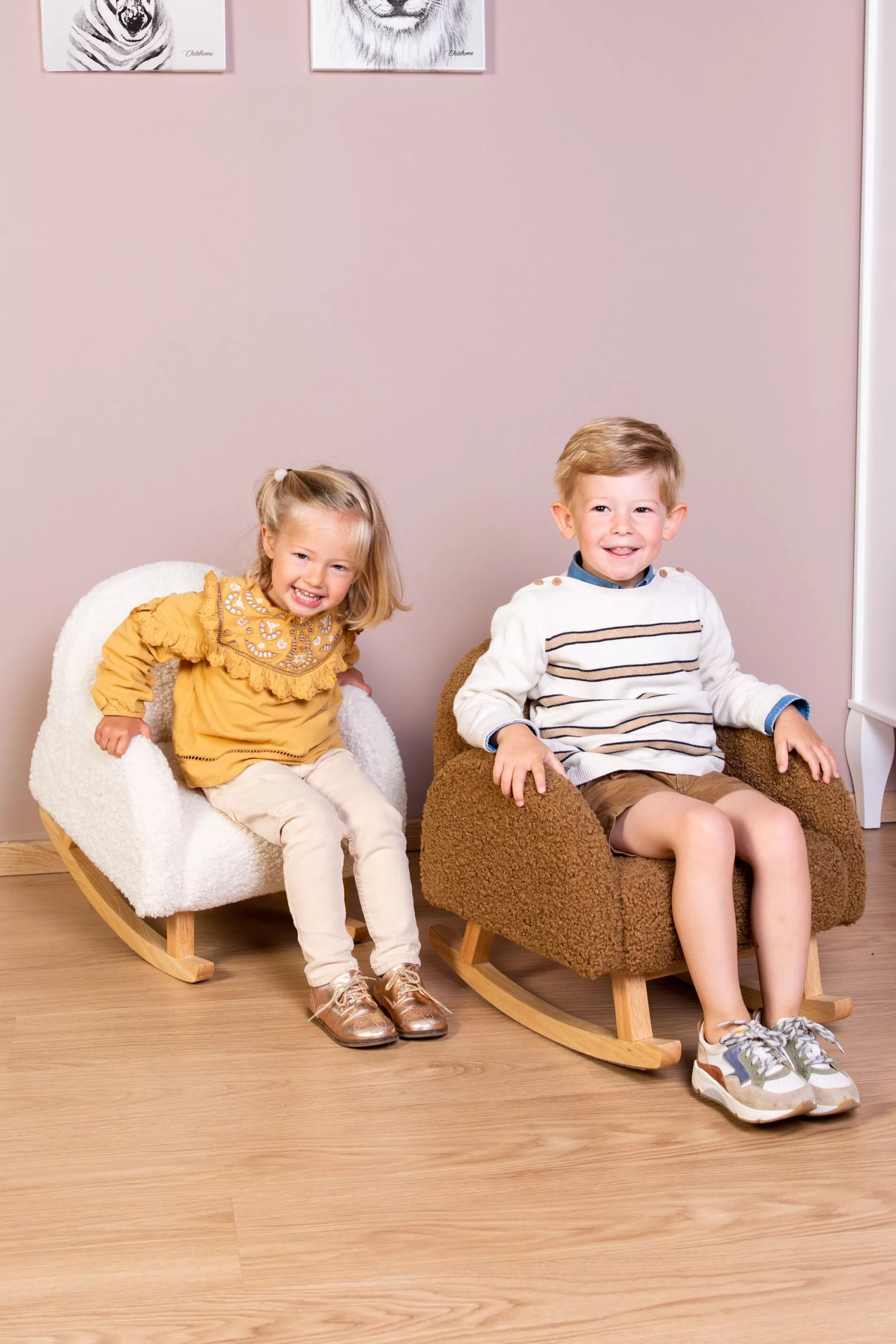 Online Chaise A Bascule Pour Enfants - Teddy - Brun Naturel Enfant Fauteuils À Bascule | Chaises Enfants