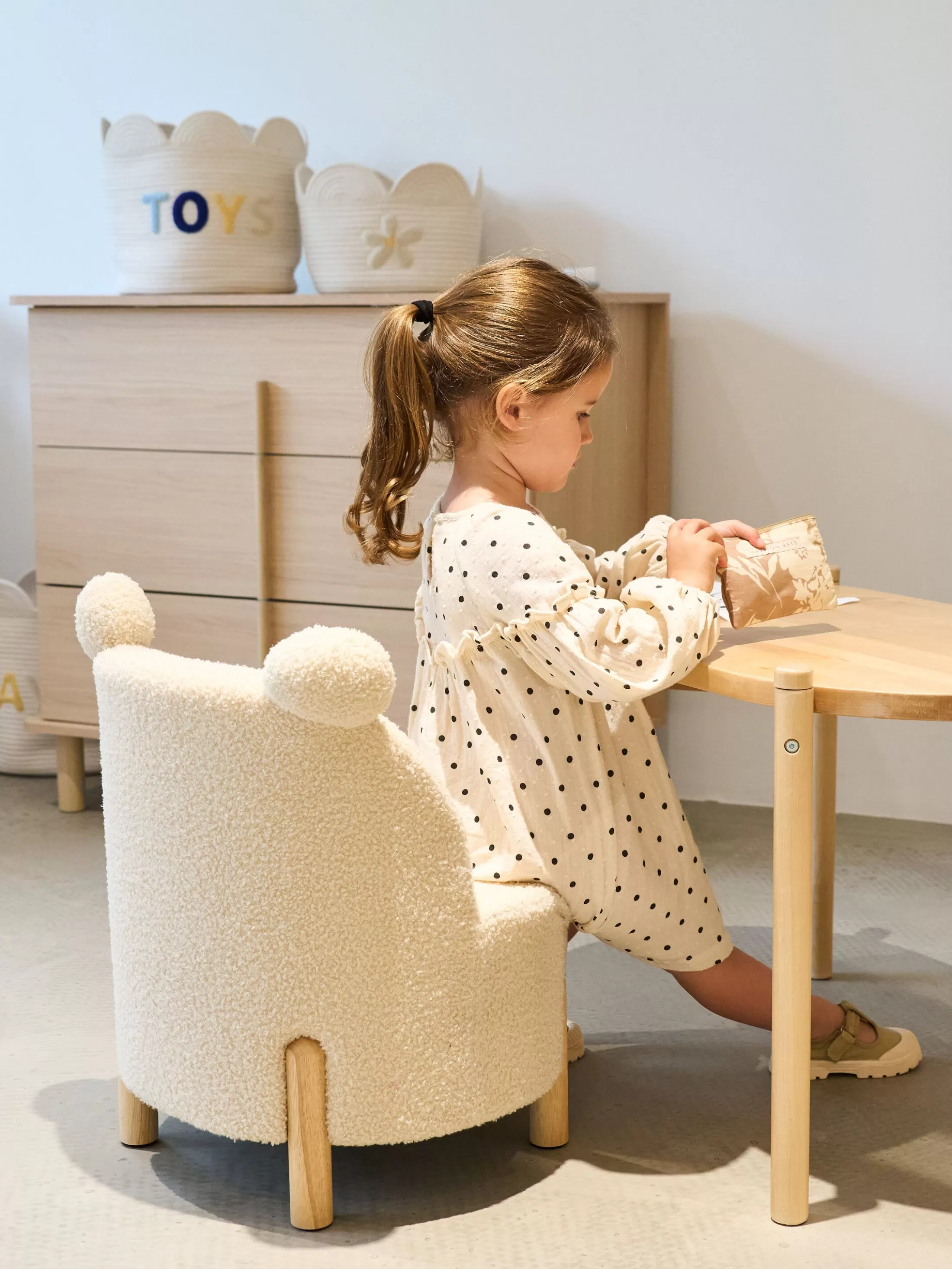 Hot Chaise Pour Enfants - Teddy - Ecru Naturel Enfant Chaises Enfants