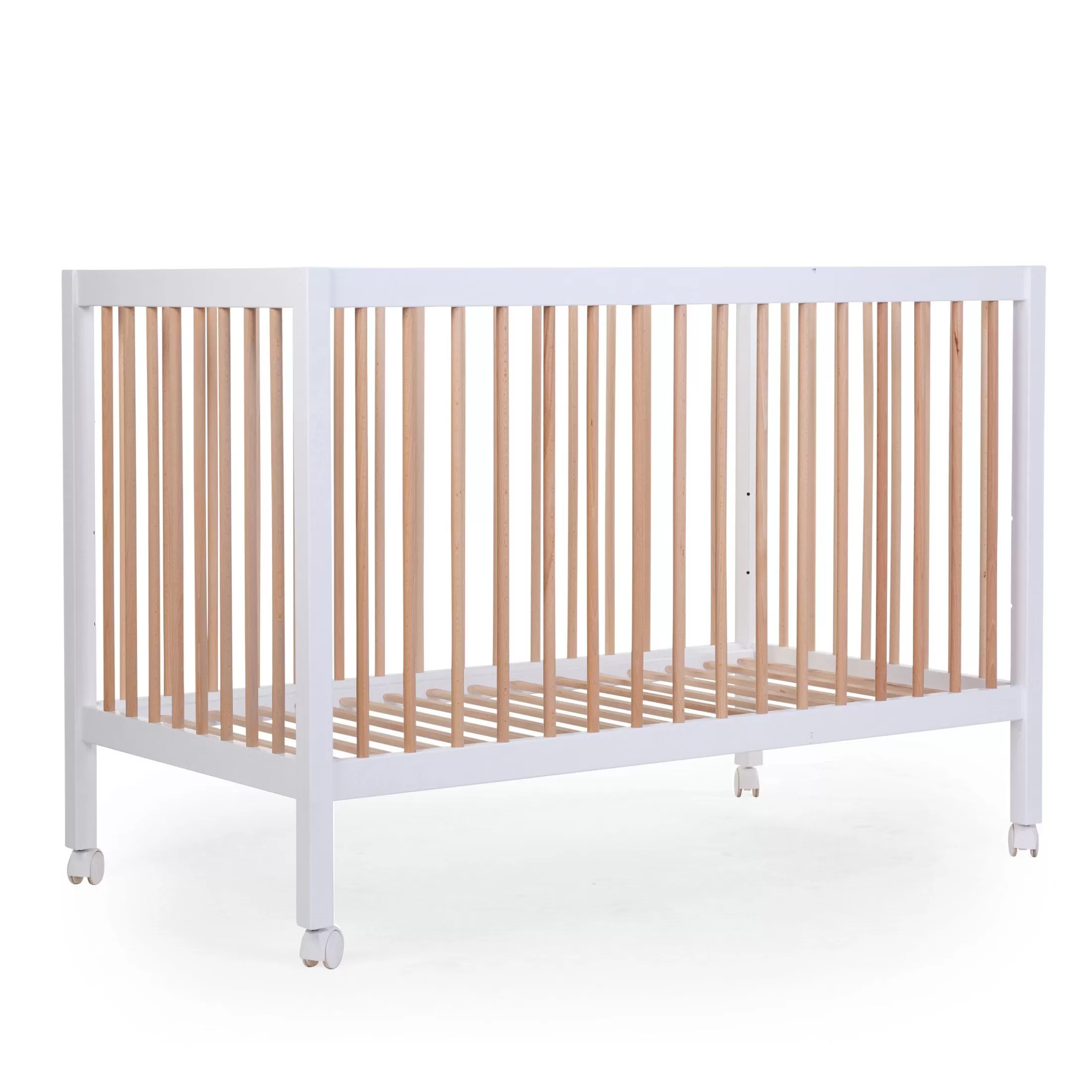 Cheap COT 97 - Lit de bébé - 120x60Cm - Blanc Naturel Enfant Lits D'enfant Et De Bébé