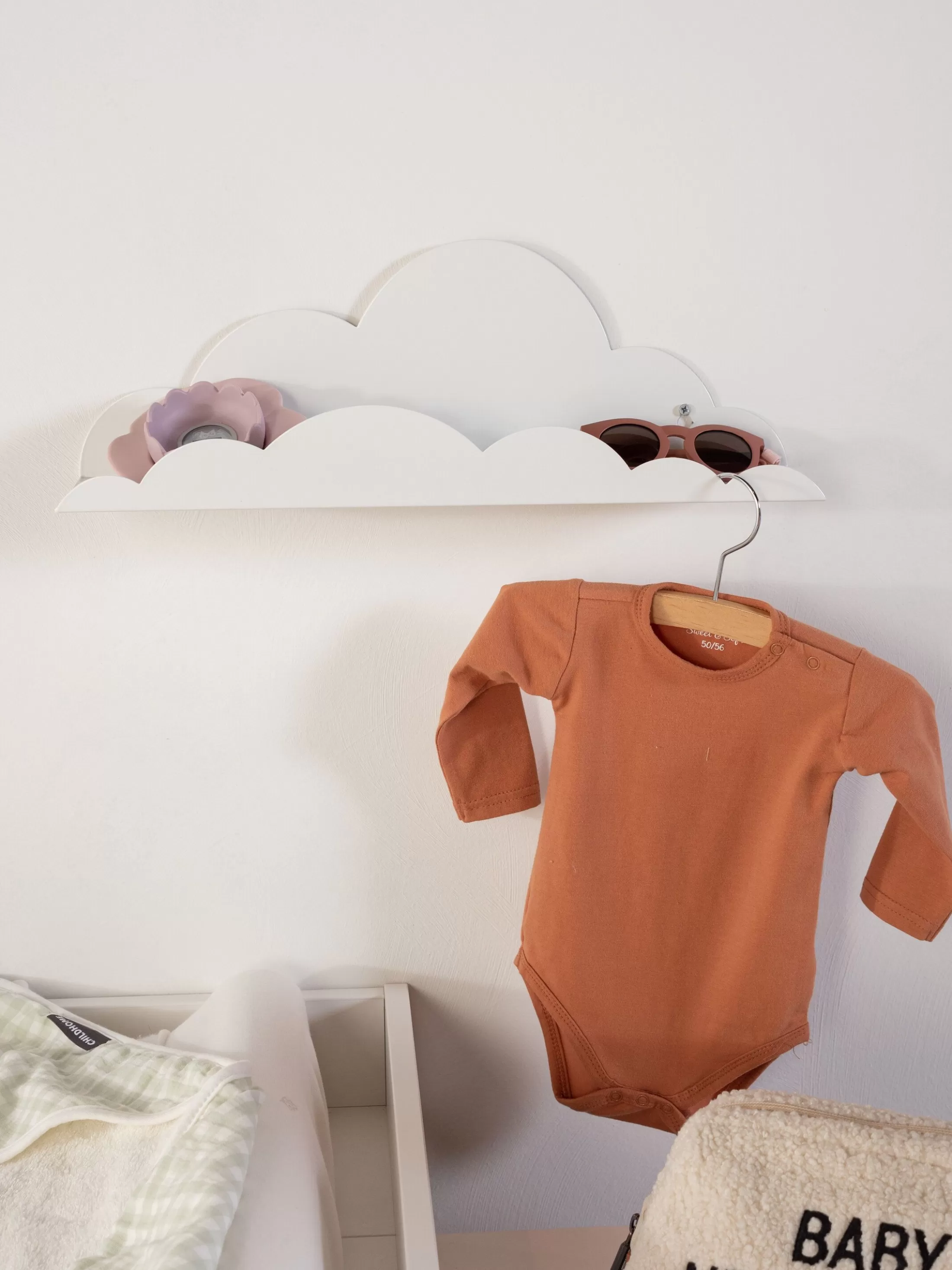 Sale Etagère Murale Nuage - Métal - Blanc Étagères Murales
