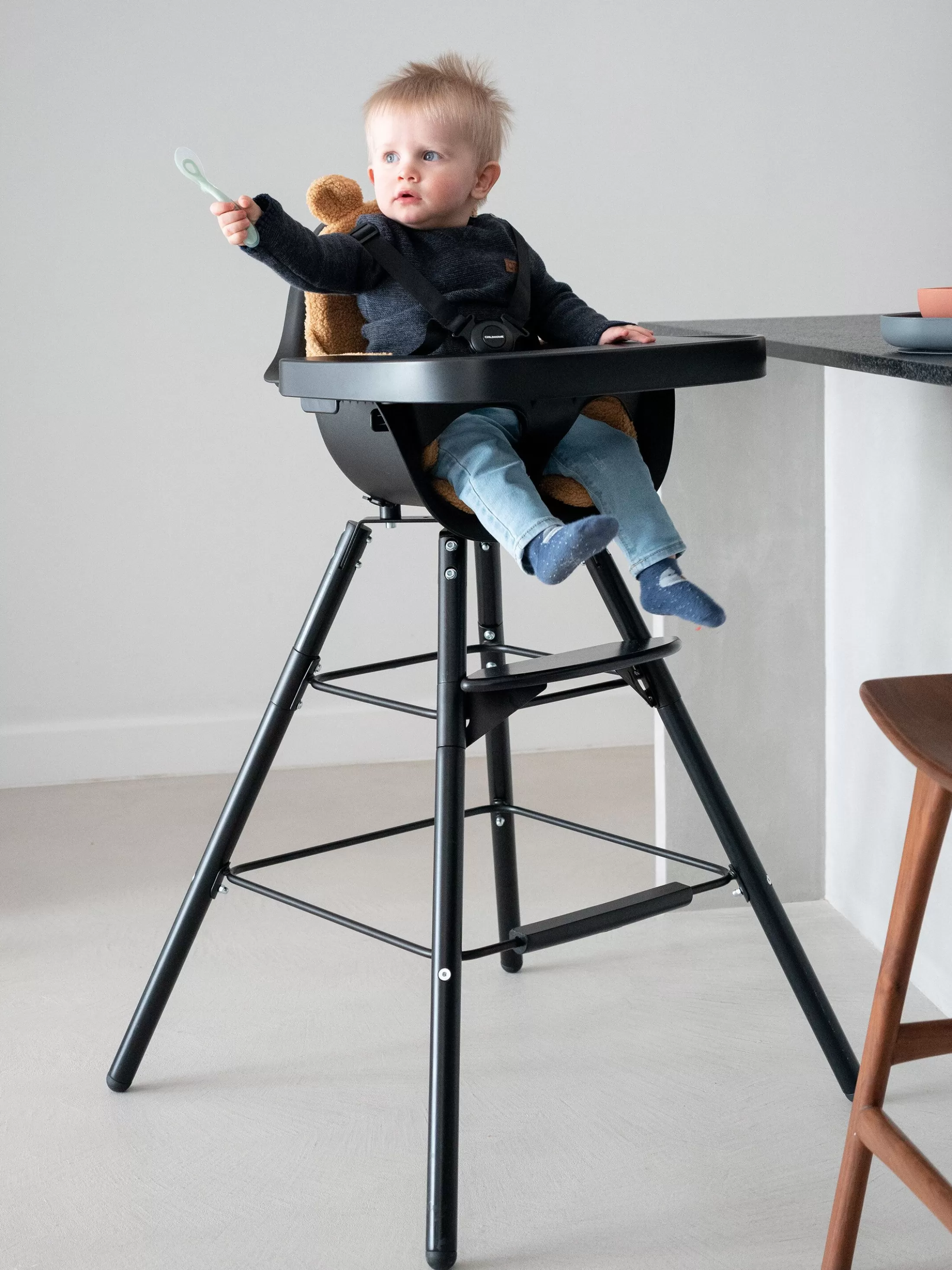 Fashion Evolu Extra Set De Pieds Longues + Repose Pieds - Bois - Noi Evolu Accessoires | Evolu
