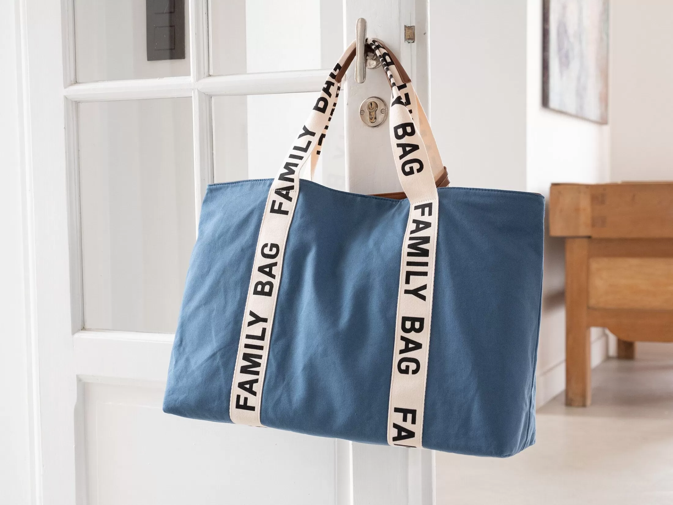 Outlet Family Bag Sac A Langer - Signature - Canvas - Indigo Signature Collection | Family Bag