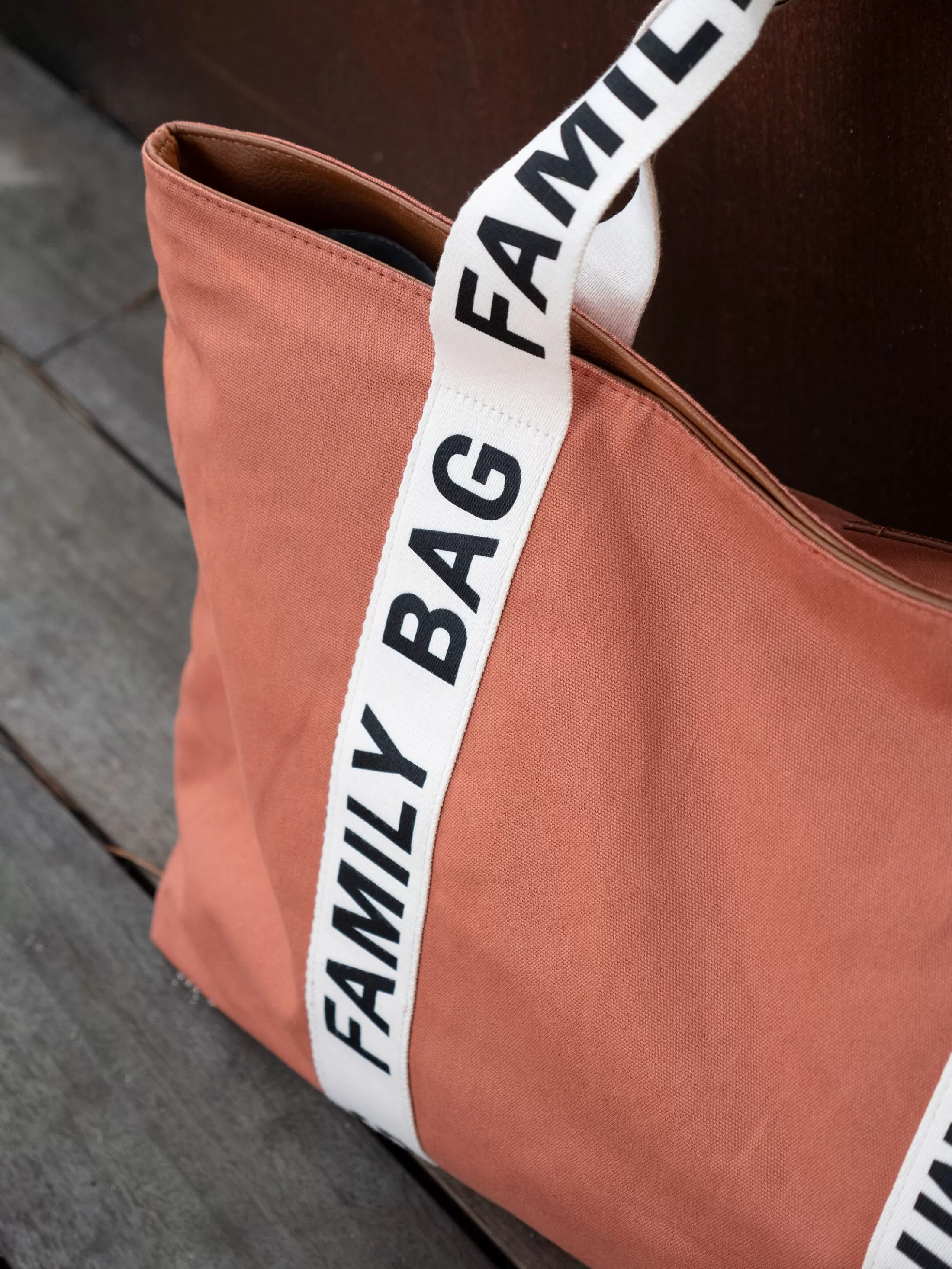 Hot Family Bag Sac A Langer - Signature - Canvas - Terracotta Signature Collection | Family Bag