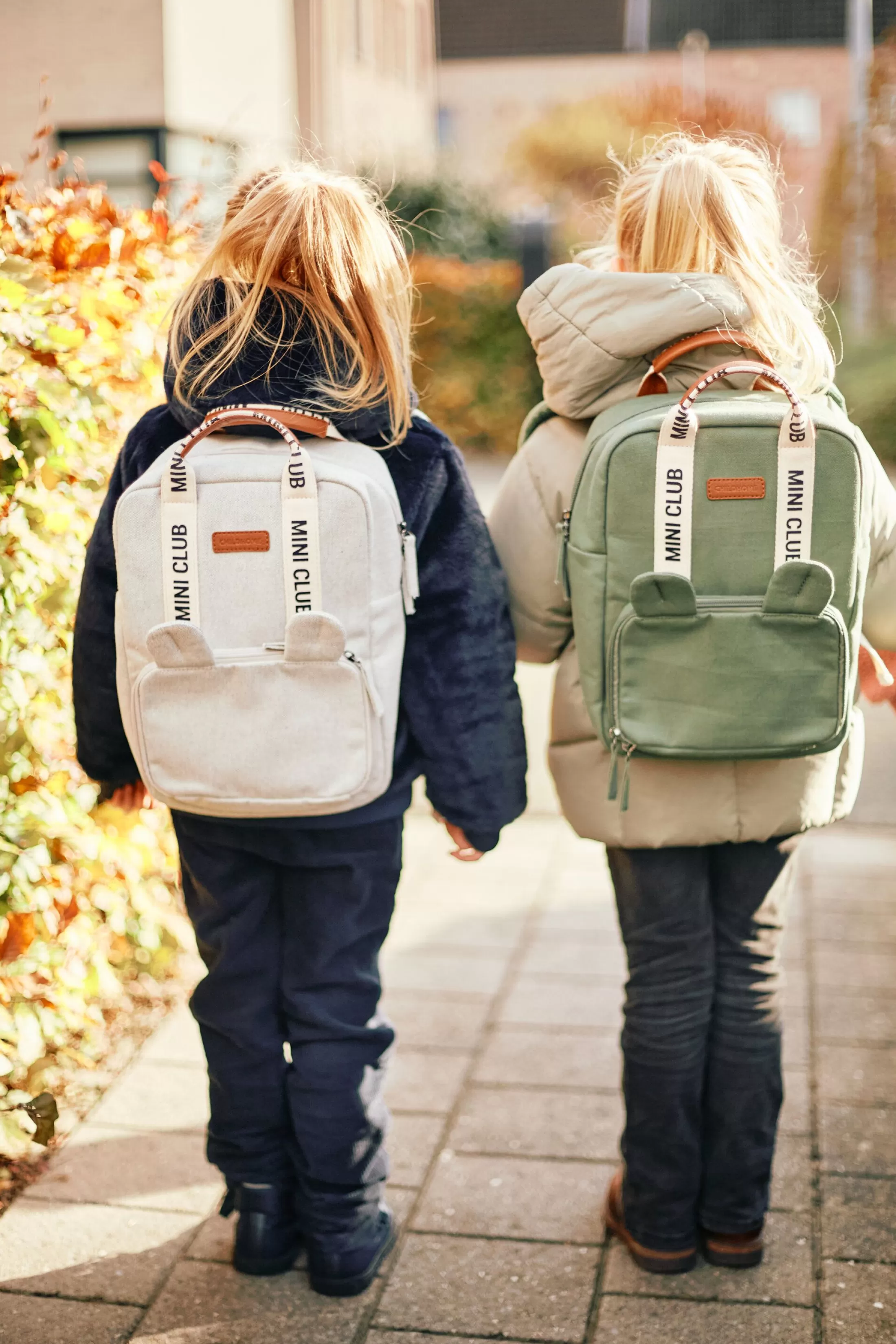 Shop Mini Club Sac a dos Enfant - Signature - Canvas - Off white Kids Bags | Signature Collection