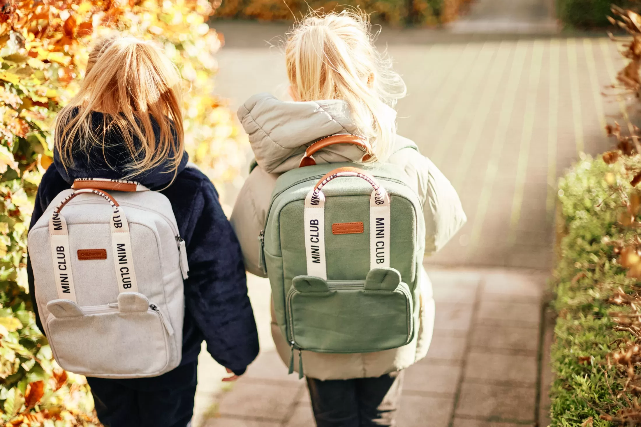 Shop Mini Club Sac a dos Enfant - Signature - Canvas - Off white Kids Bags | Signature Collection