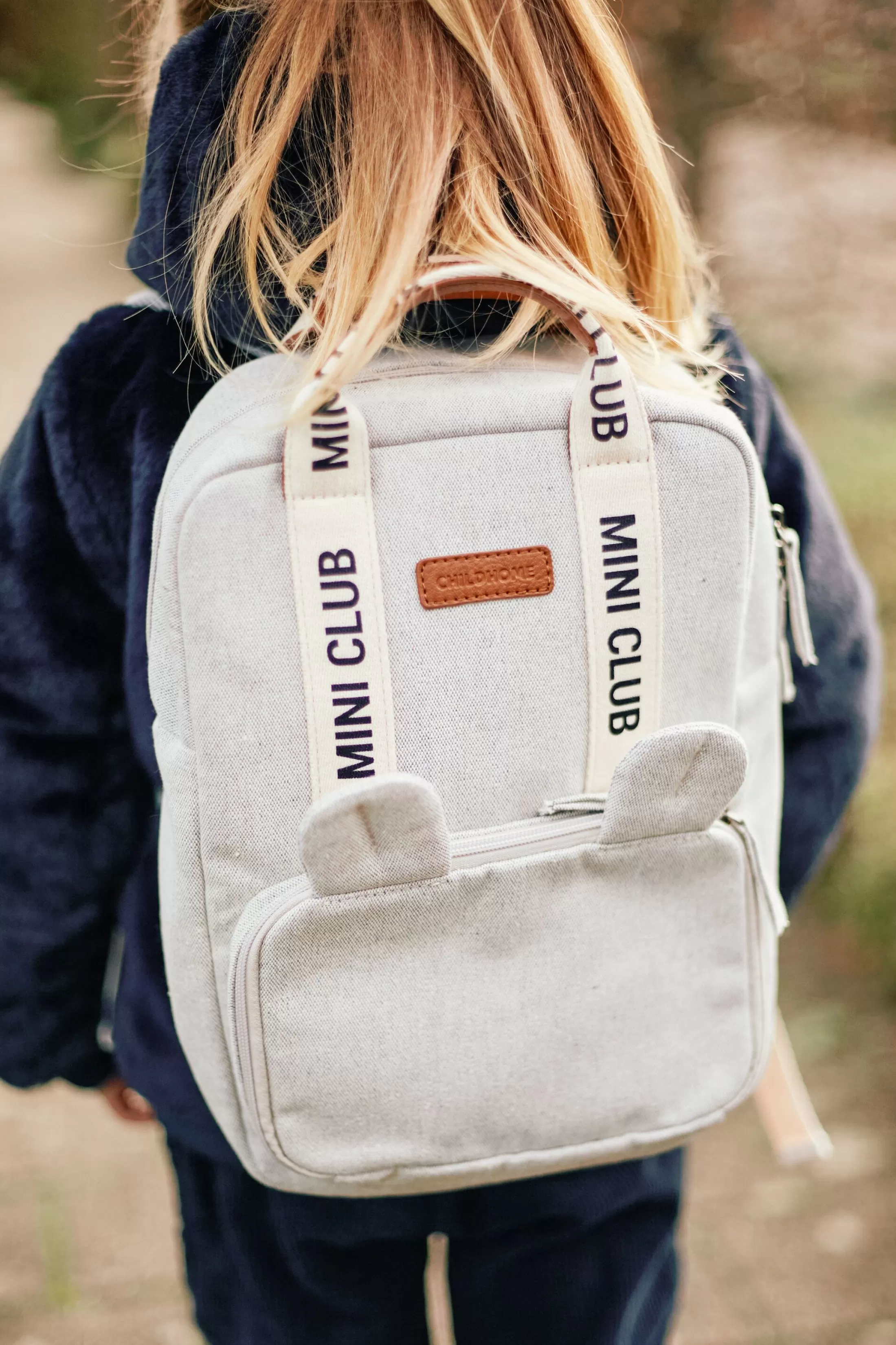Shop Mini Club Sac a dos Enfant - Signature - Canvas - Off white Kids Bags | Signature Collection