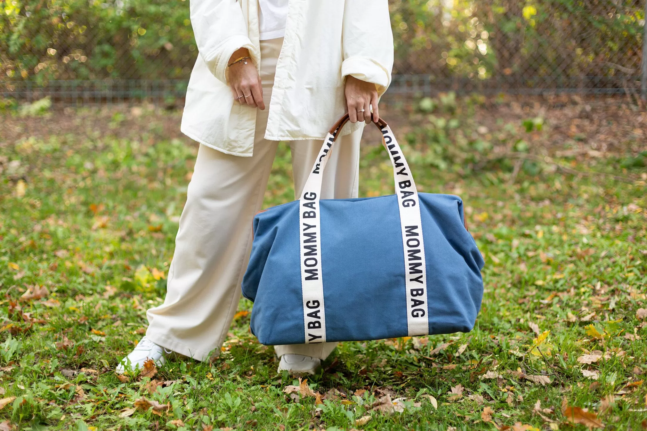 Flash Sale Mommy Bag ® Sac A Langer - Signature - Toile - Indigo Signature Collection | Mommy Bag ®