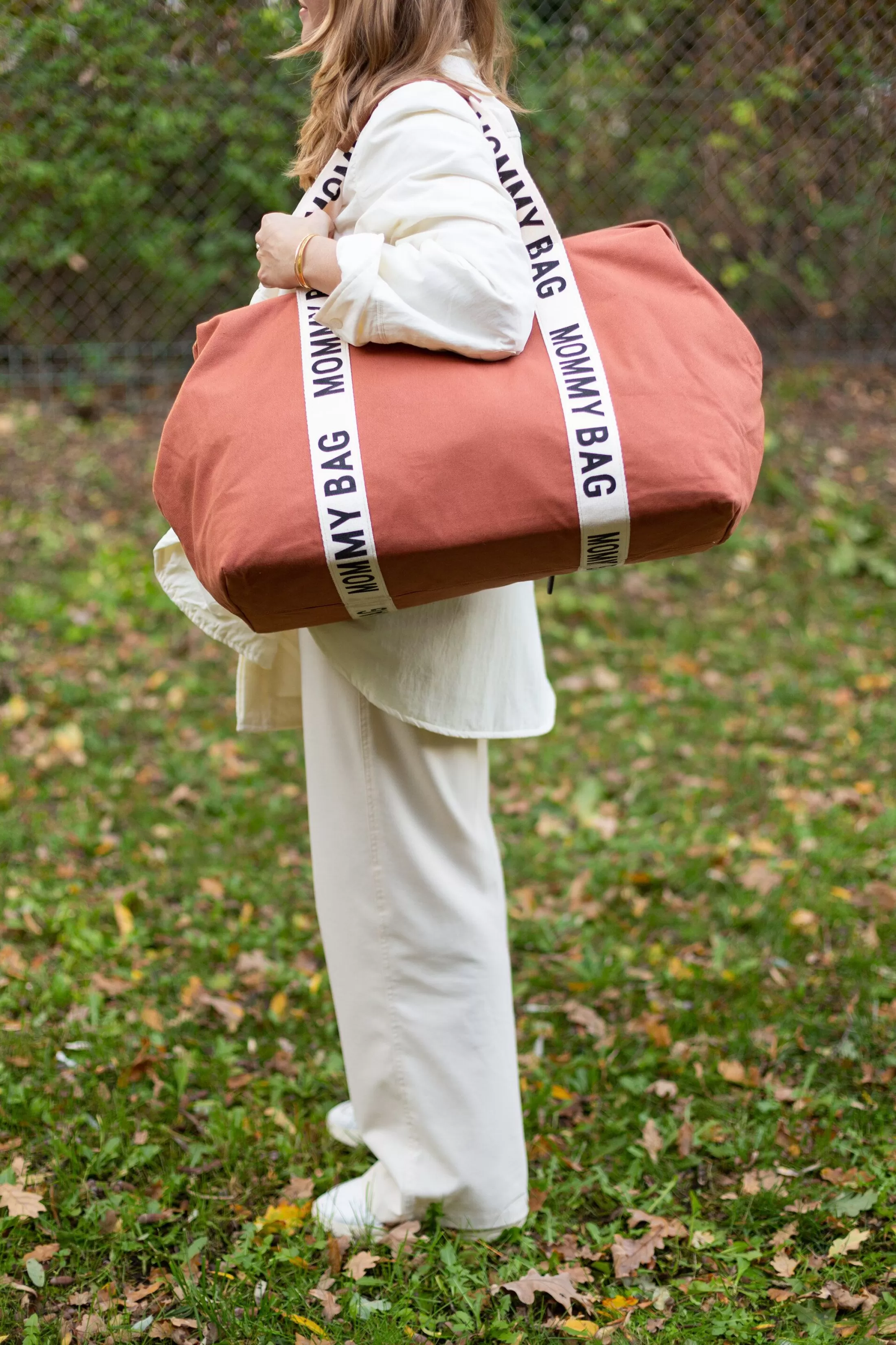 Shop Mommy Bag ® Sac A Langer – Signature - Toile - Terracotta Signature Collection | Mommy Bag ®