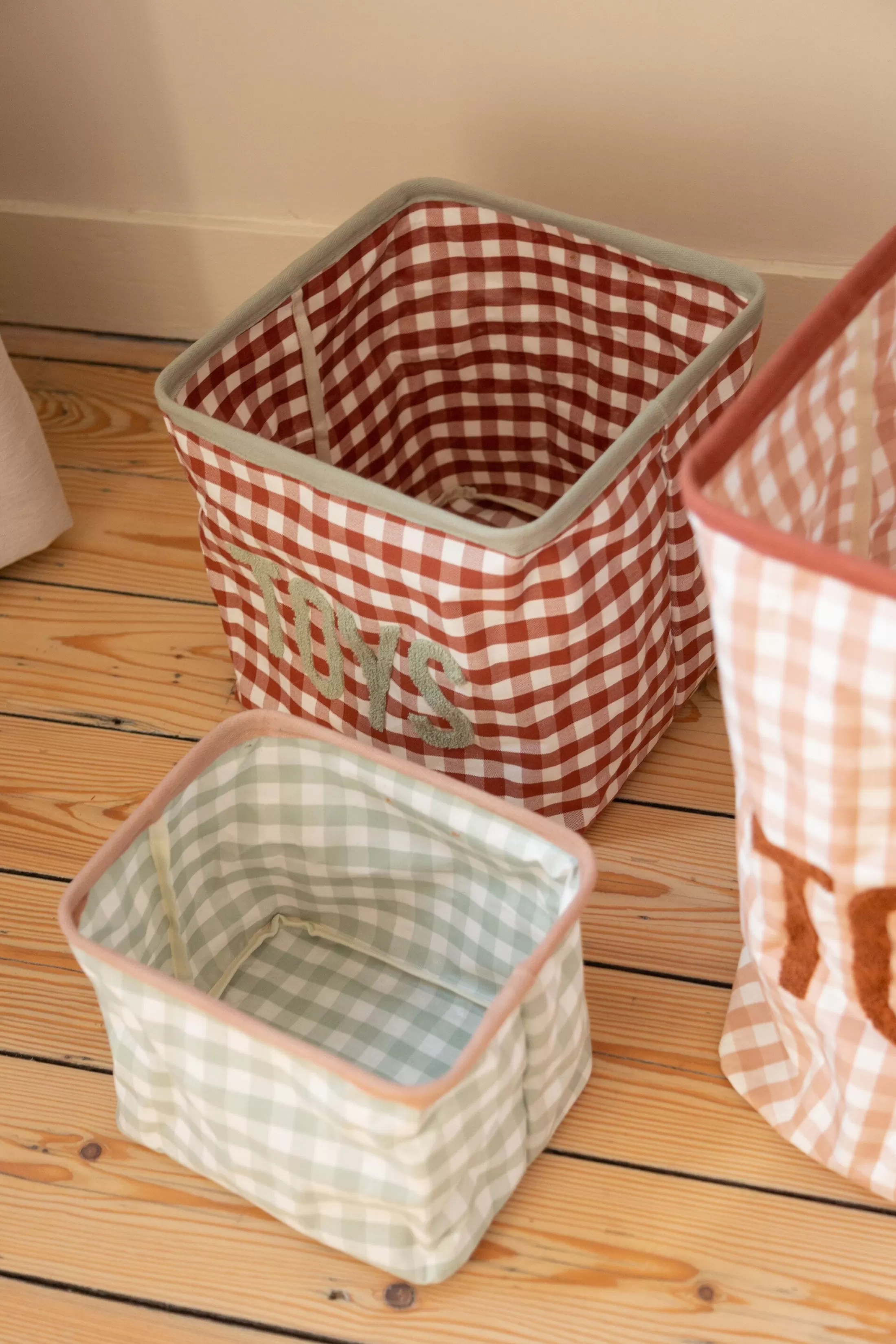 Cheap Panier De Rangement - 25x20x20 Cm - Vichy Paniers De Rangement