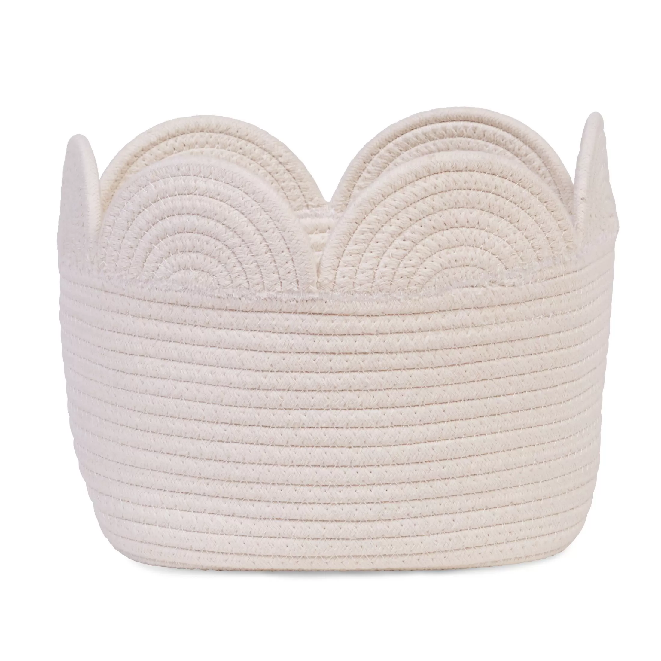 Discount Panier fleur - 30x20x15CM - Corde De Coton - Ecru Paniers De Rangement