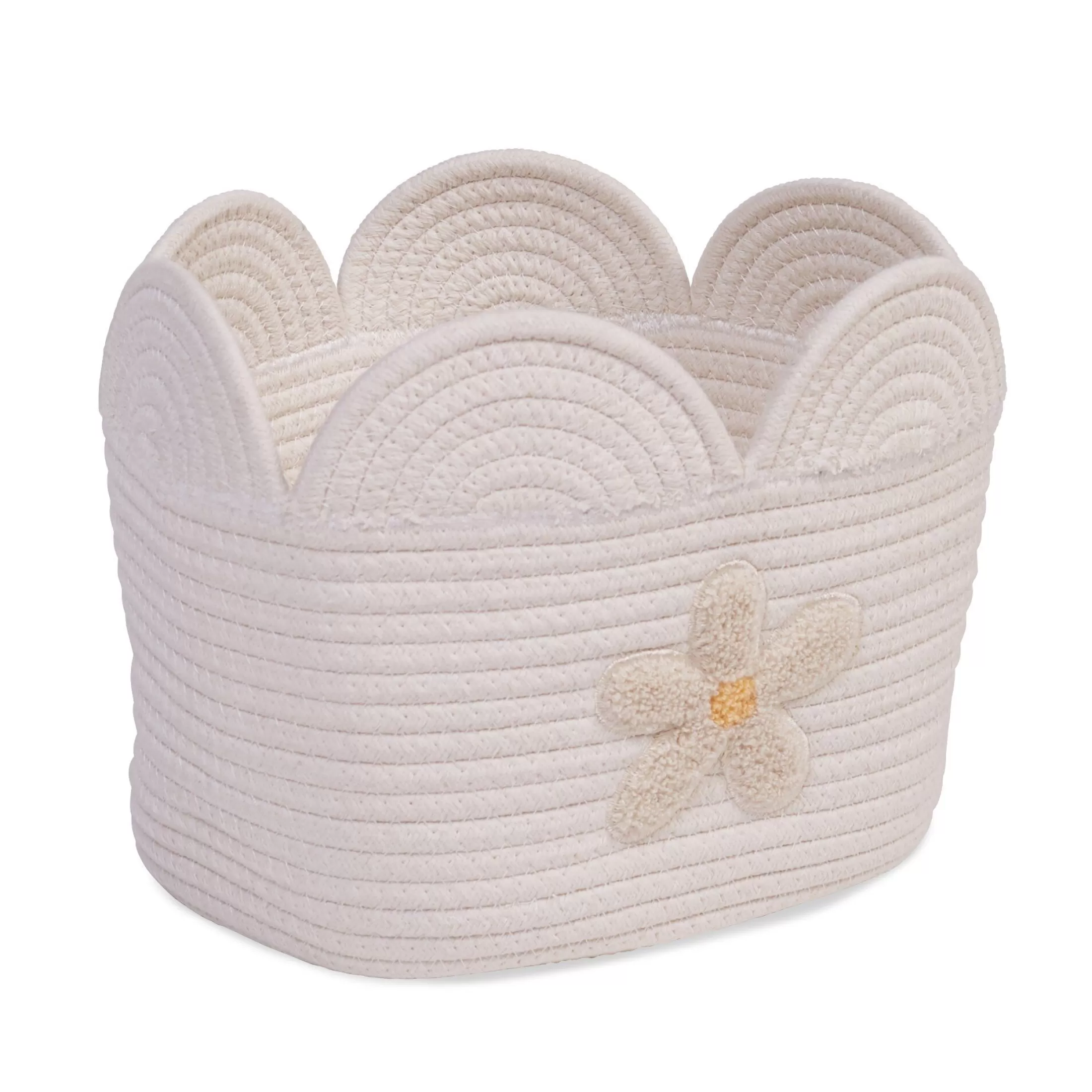 Discount Panier fleur - 30x20x15CM - Corde De Coton - Ecru Paniers De Rangement