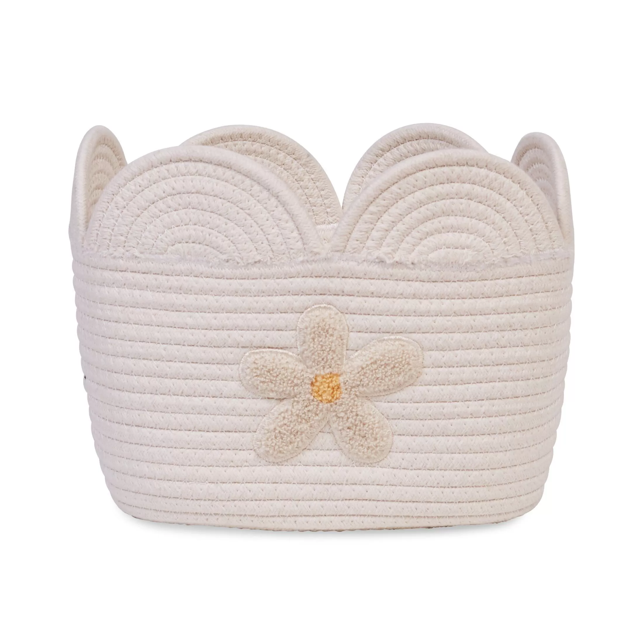 Discount Panier fleur - 30x20x15CM - Corde De Coton - Ecru Paniers De Rangement