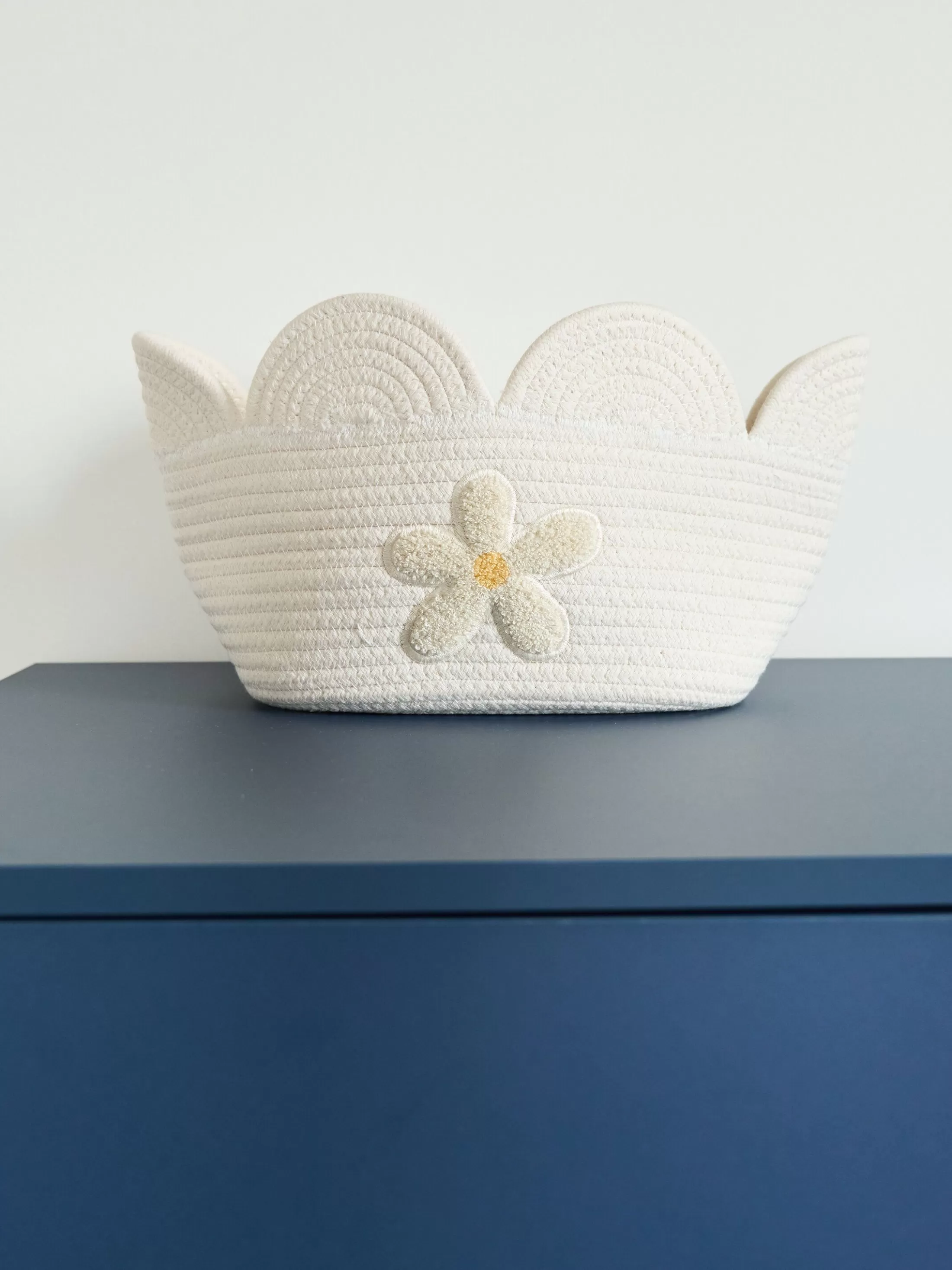 Discount Panier fleur - 30x20x15CM - Corde De Coton - Ecru Paniers De Rangement