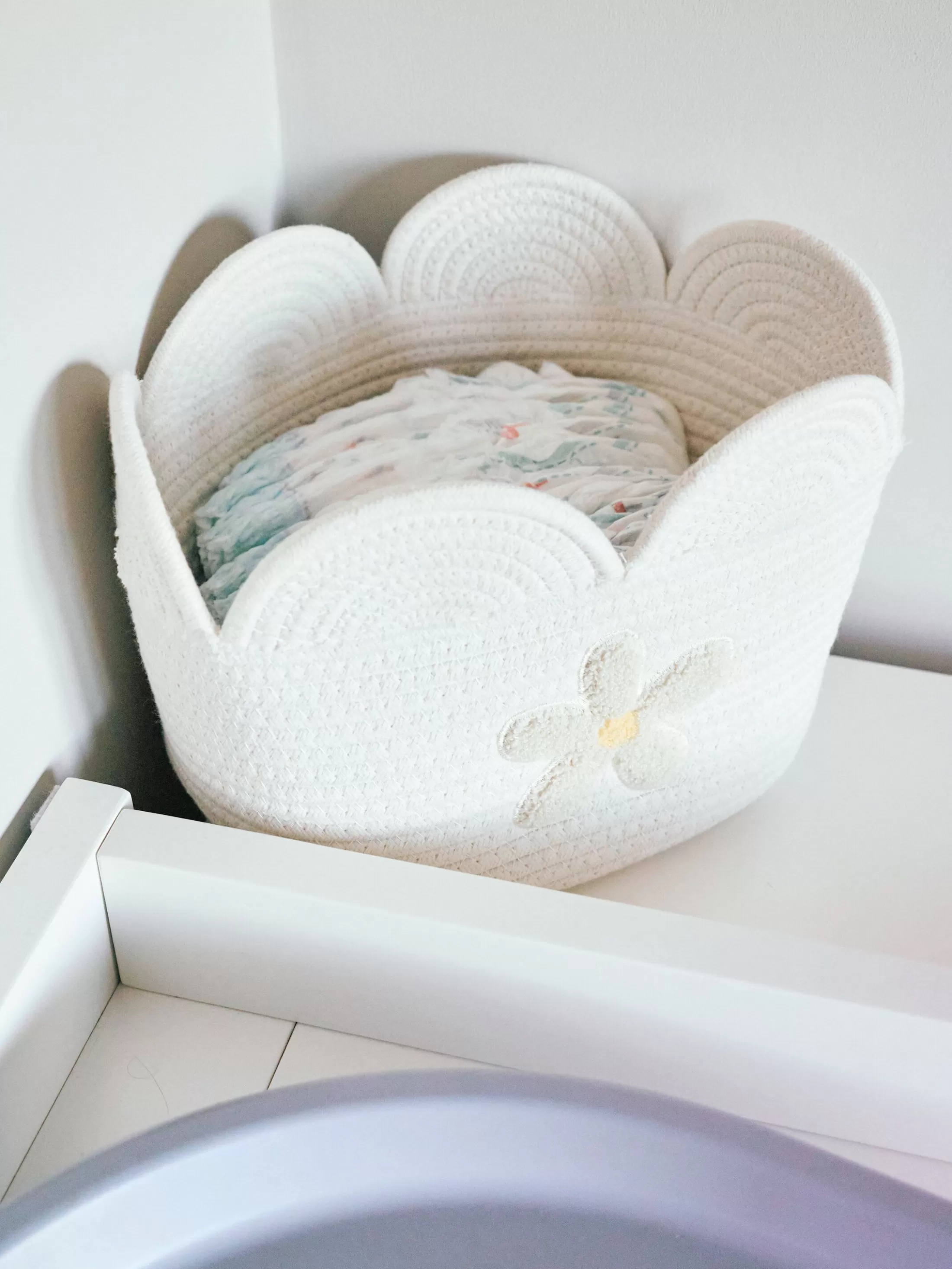Discount Panier fleur - 30x20x15CM - Corde De Coton - Ecru Paniers De Rangement