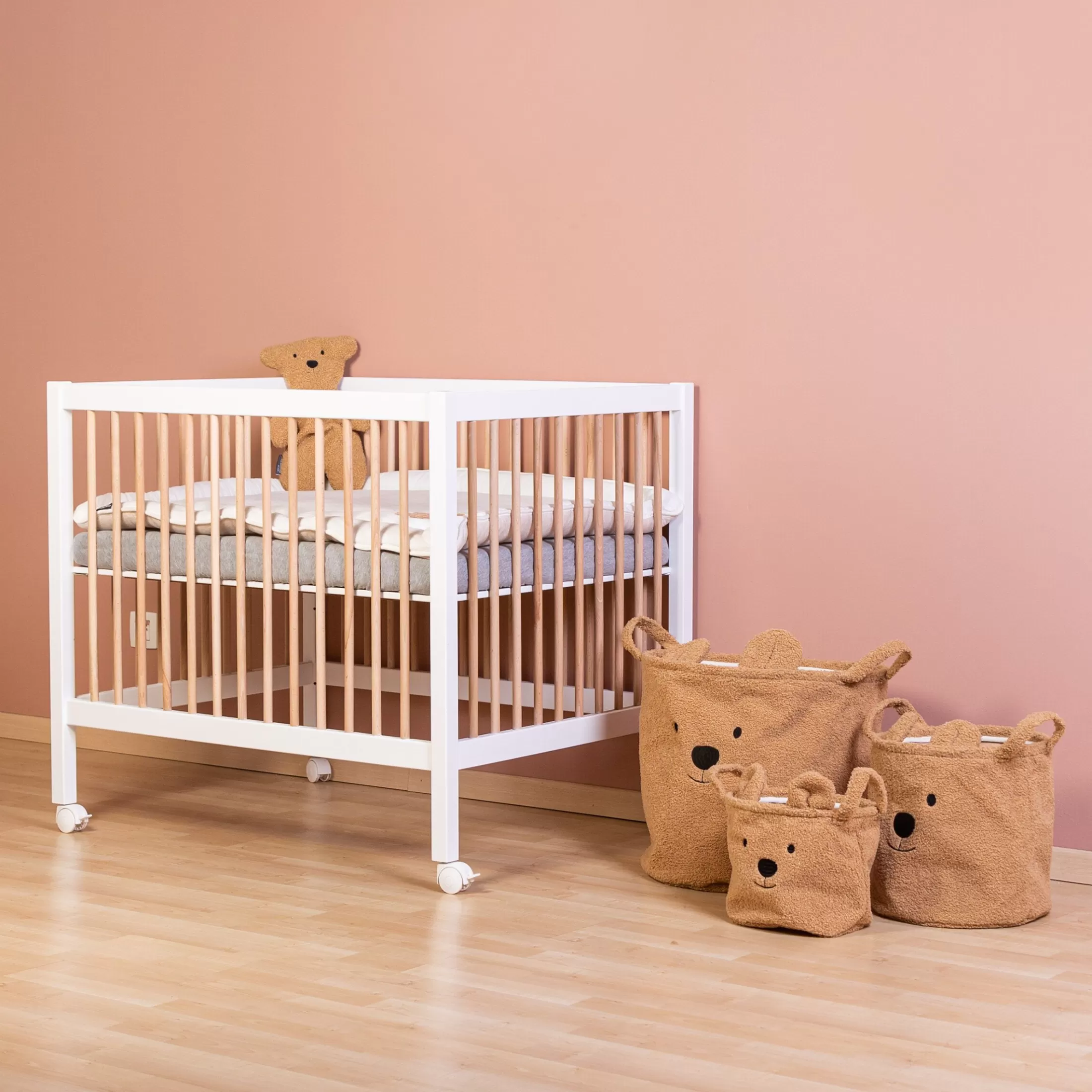 Cheap Paniers Teddy - Set De 3 - Beige Paniers De Rangement