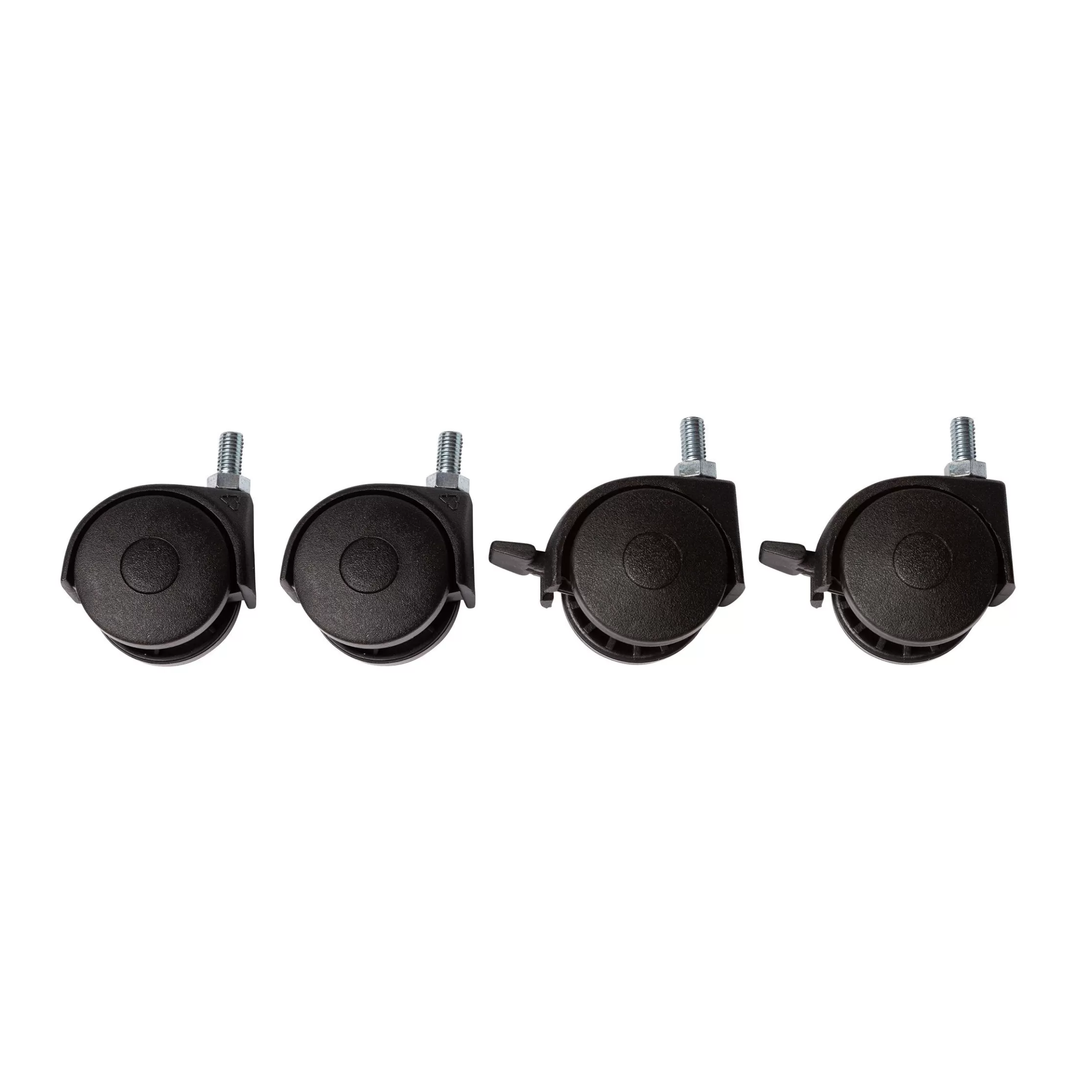 Shop Set de roues 4 pcs - Noir Pièces De Rechange